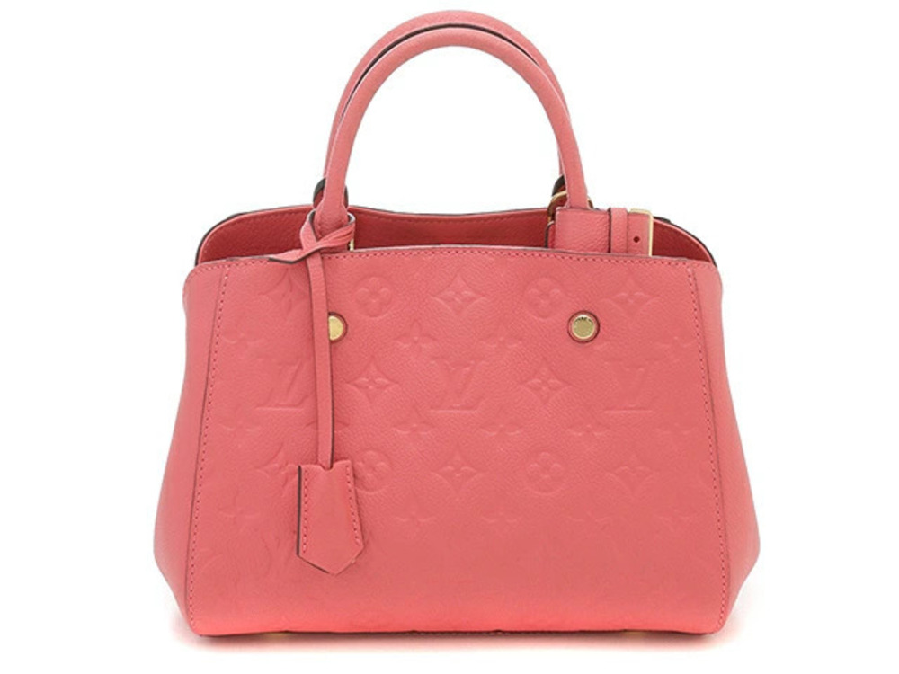 LOUIS VUITTON Montaigne Handbag Monogram Empreinte Blossom